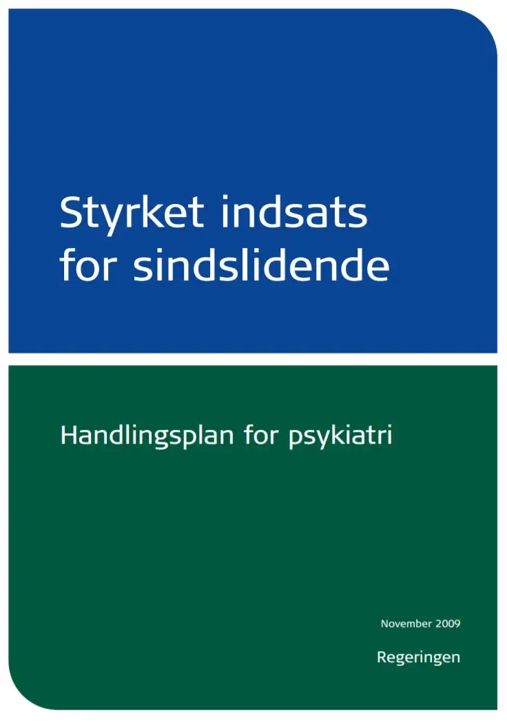 Ny Handlingsplan For Psykiatrien | Indenrigs- Og Sundhedsministeriet